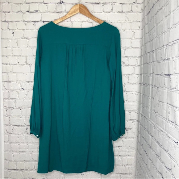 Zara Collection Teal Tunic Mini Shift Dress Size Small - Picture 3 of 12